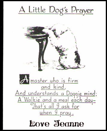 A Doggie's Prayer