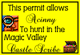 Castle Harrison Hunting Permit