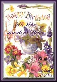 Happy Birthday To The Garden House From Acinny