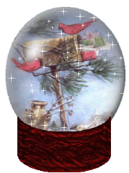Cardinal Snowglobe