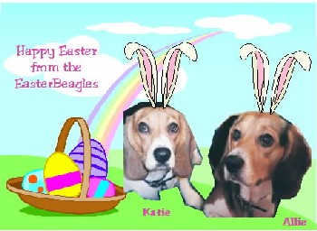 Happy Easter From Kelly & The BeagleGirls