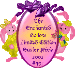 2002 Adoption Certificate For Easter Pixie