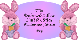 2003 Adoption Certificate For Easter Pixie