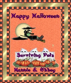 Happy Halloween From Nannie & Abbey