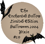 2004 Limited Addition Halloween Pixie Adoption Certificate