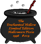 1998 Limited Addition Halloween Pixie Adoption Certificate