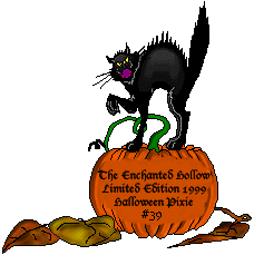1999 Limited Addition Halloween Pixie Adoption Certificate