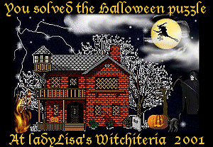 I Solved The Halloween Puzzle At LadyLisa's Wichiteria