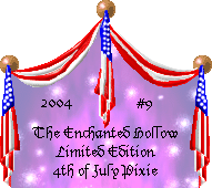 Adoption Certificate #9 For 2004 4th of July Limited Addition Pixie