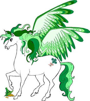 St. Patrick Day Pegasus