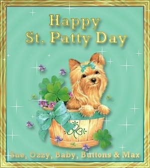 Happy St. Patrick's Day Sue, Ozzy, Baby, Buttons, & Max