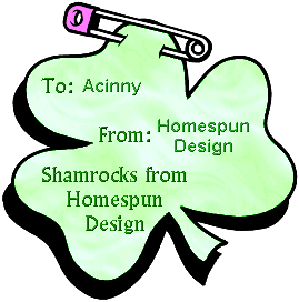 St. Patty's Shamrock FromHomespun Design