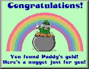 Found Paddy's Gold Award