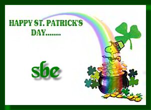 Happy St. Patrick's Day SBE