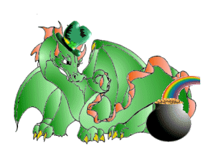 St. Patrick's Day Dragon Earrach