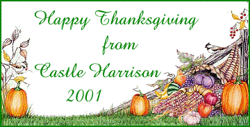 Happy Thanksgiving From Castle Harrison