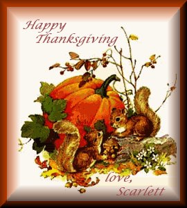 Happy Thanksgiving From Scarlett