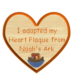 I Adopted My Heart Plaque From Noah's Ark