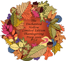 2001 Thanksgivng Pixie Adoption Certificate