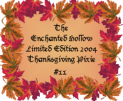 2004 Thanksgivng Pixie Adoption Certificate