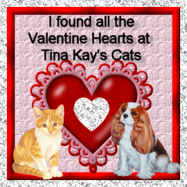 I Found All The Valentine Hearts At Tina Kay's Cats