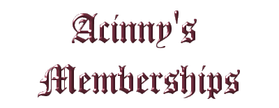Acinny's Memberships