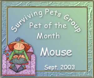 SPG Pet of the Month Mouse Sept. 2003