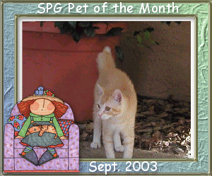 SPG Pet Of The Month Sept. 2003
